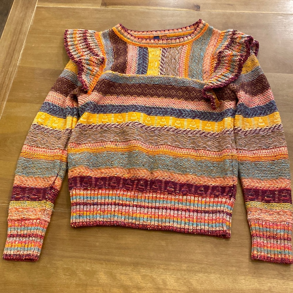 Colorful striped sweater